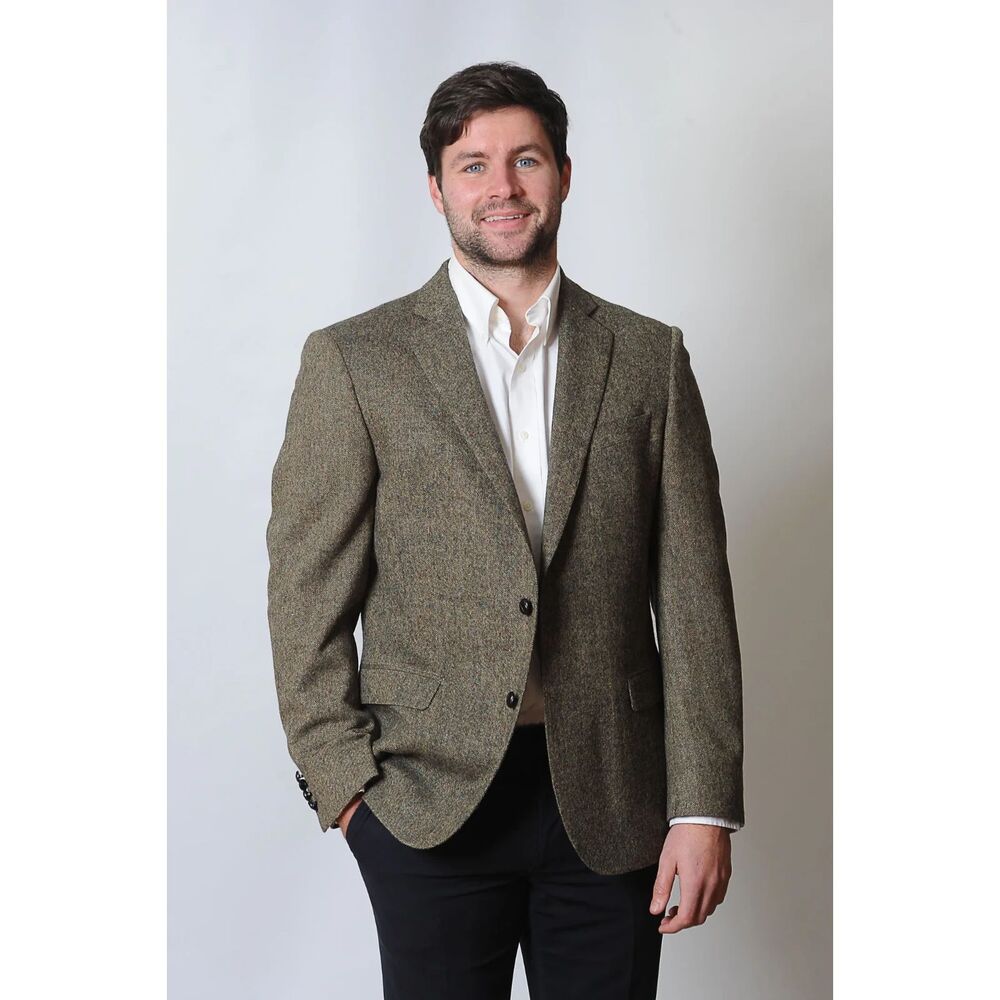 (W1) Hugo Boss 'Crookes' blazerMen's jacket UK WKWO 34/29Beige tex wool